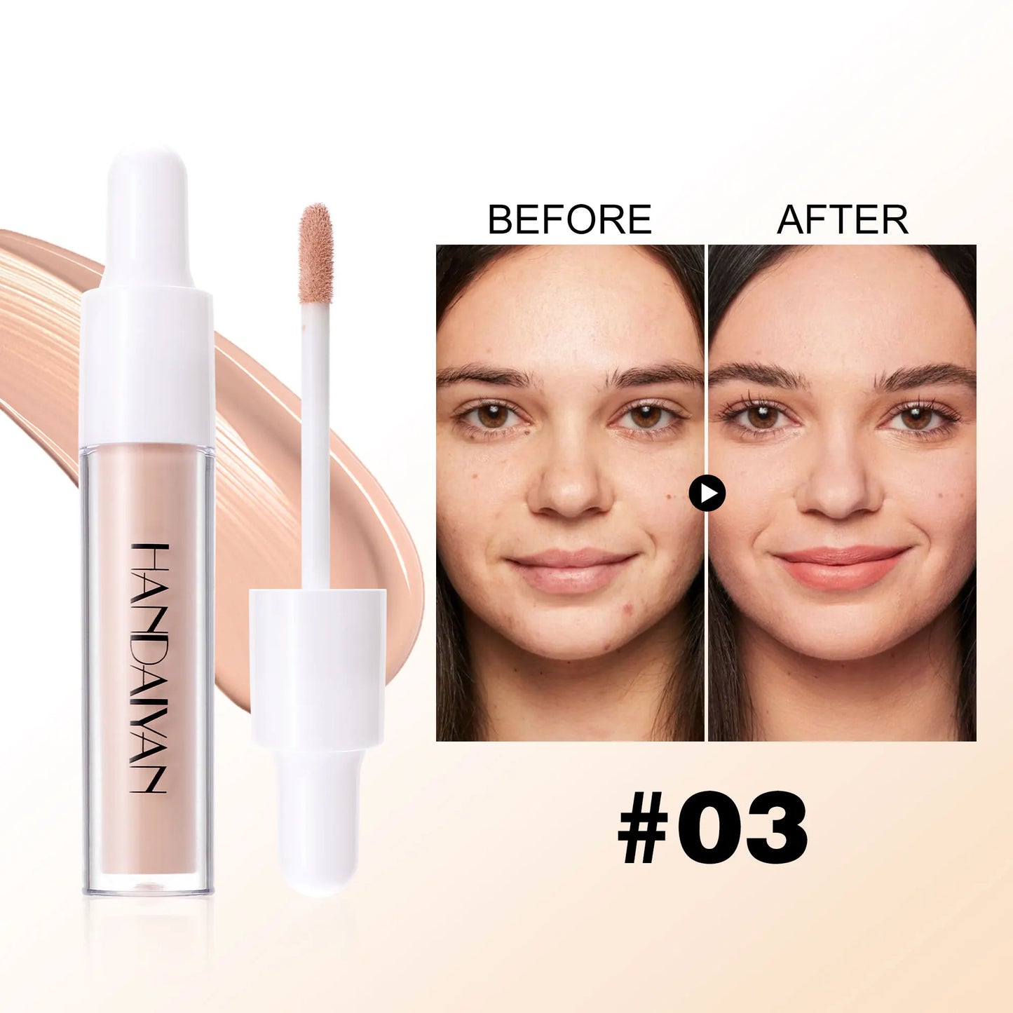 HANDAIYAN 8-Shade Liquid Concealer – Full Coverage & Waterproof