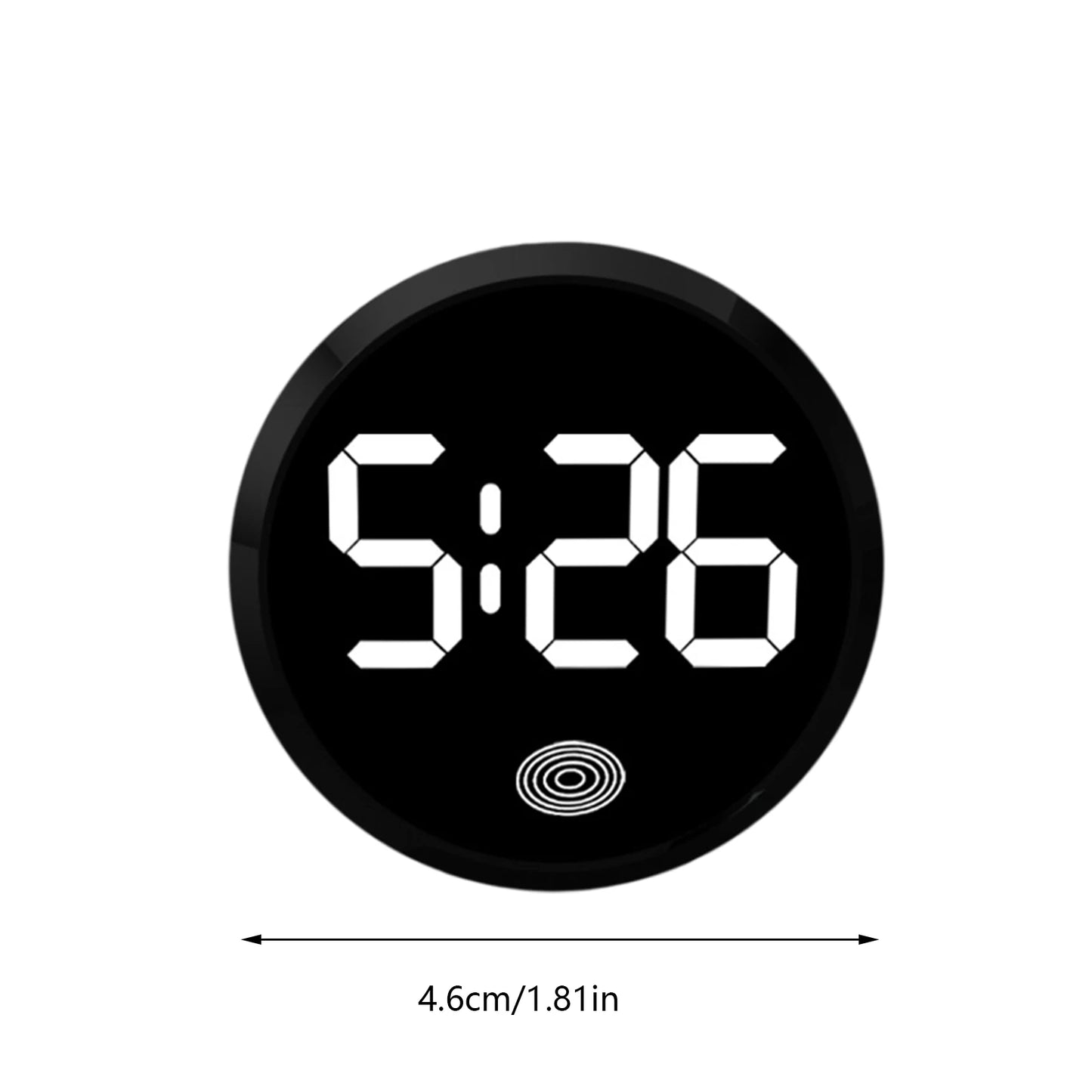 Fashionable LED Car Clock Touch-Control Dashboard Watch, LED Display Light for Fridge RV Classroom Travel Vehicle Supplies Peaceful Pleasures Health and Wellness C