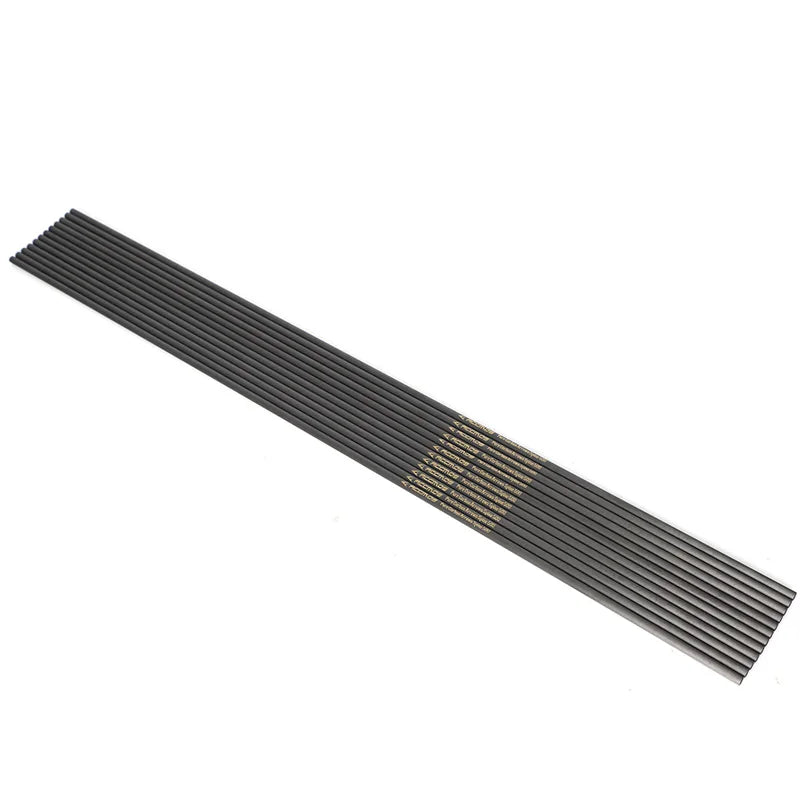 Pure Carbon Arrow Shaft ID Spine 300-1500 Archery Outdoor Shooting
