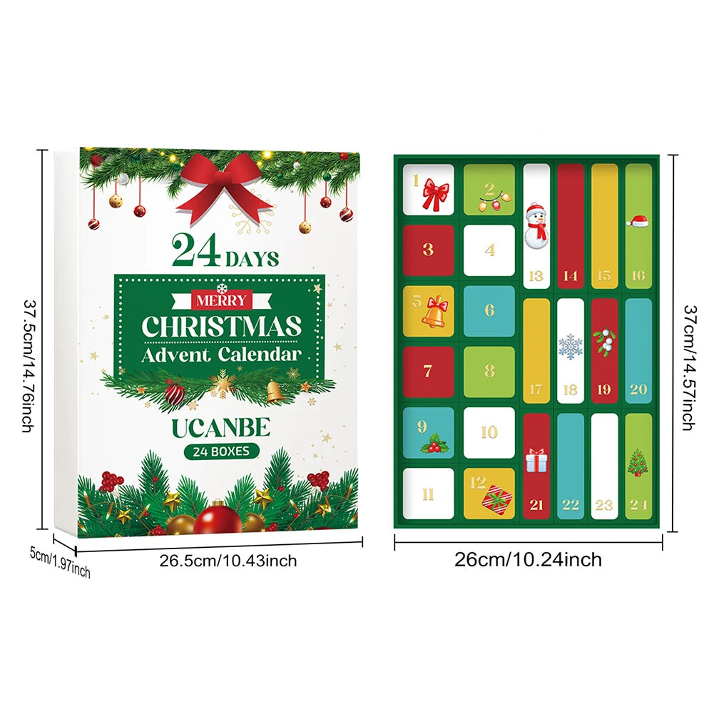 24-Day Christmas Beauty Advent Calendar – Skincare & Makeup Set Beauty Advent Calendar Peaceful Pleasures Health and Wellness
