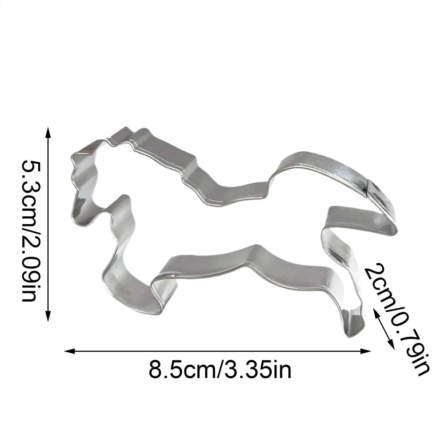 Horse Cookie Cutter – Stainless Steel Fondant Baking Tool