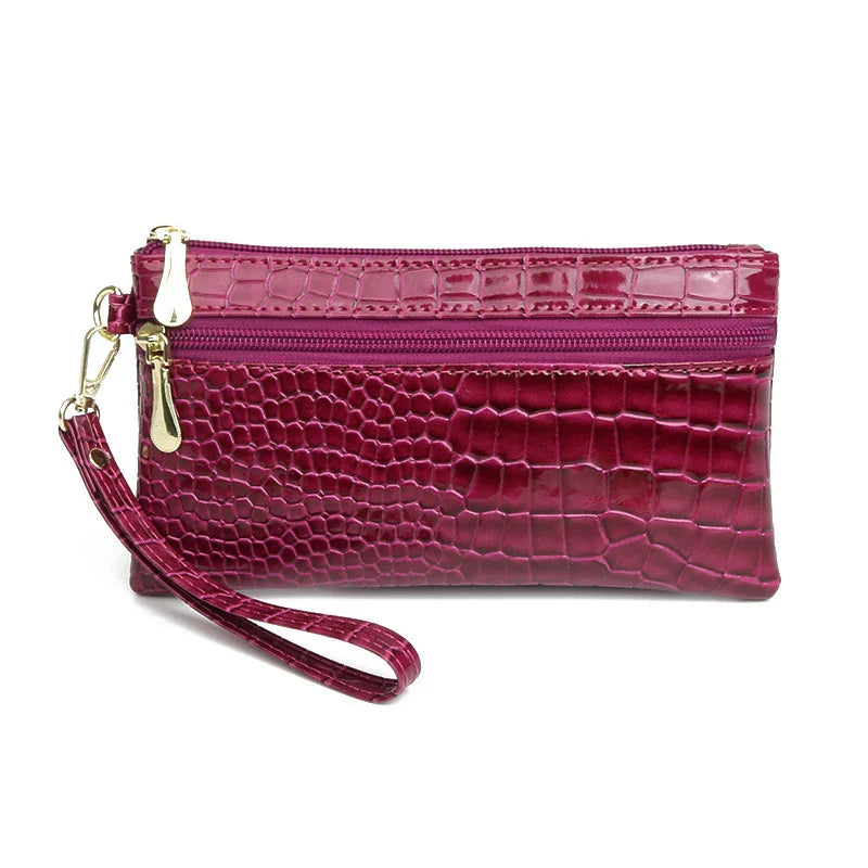Women's PU Leather Coin Purse | Small Wrist Clutch Wallet