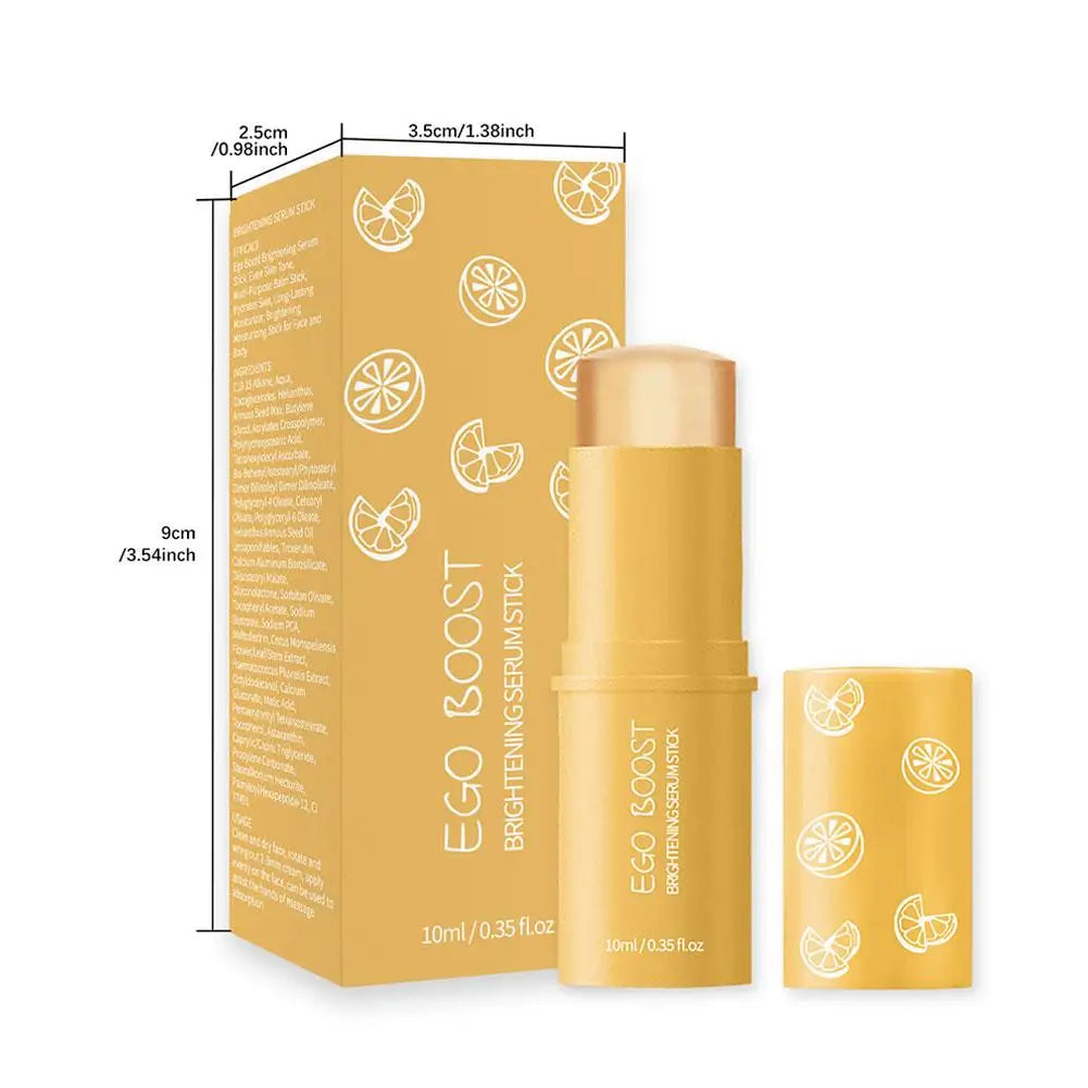 10ml Original Moisturizing Stick Improves Skin Tone Brightens Facial Luster Dry Peeling Skin Ego Boost Brightening Serum Stick Peaceful Pleasures Health and Wellness