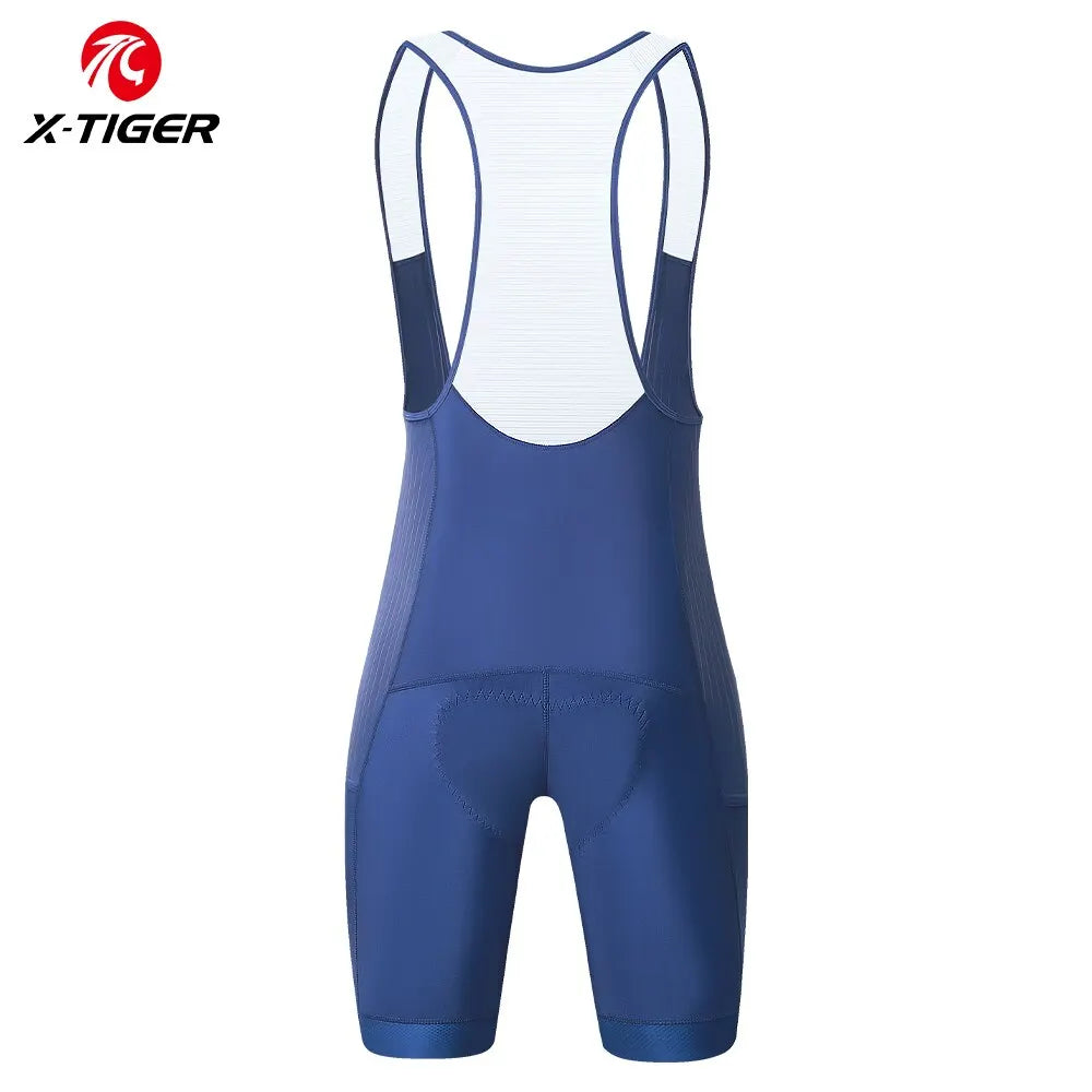 X-TIGER Men's Cycling Bib Shorts with Pockets – MTB & Road