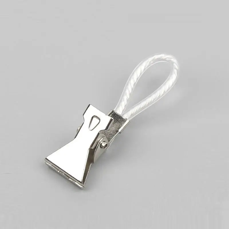 Colorful Stainless Steel Towel & Shower Curtain Clips Hook Clips Peaceful Pleasures Health and Wellness white