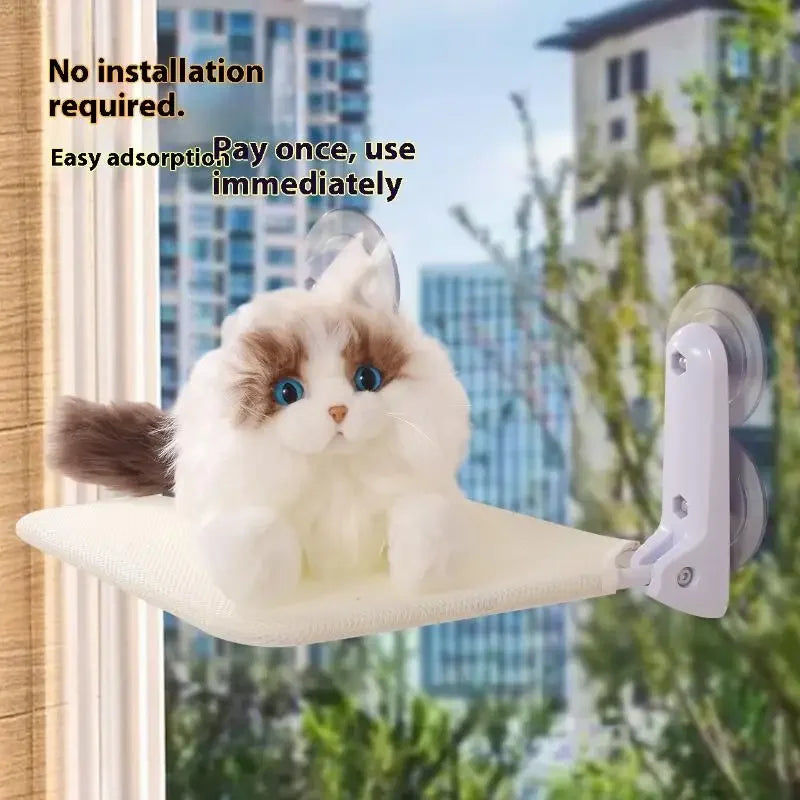 Foldable Suction Cup Cat Hammock | Window & Balcony Cat Bed Cat Window Hammock Peaceful Pleasures Health and Wellness