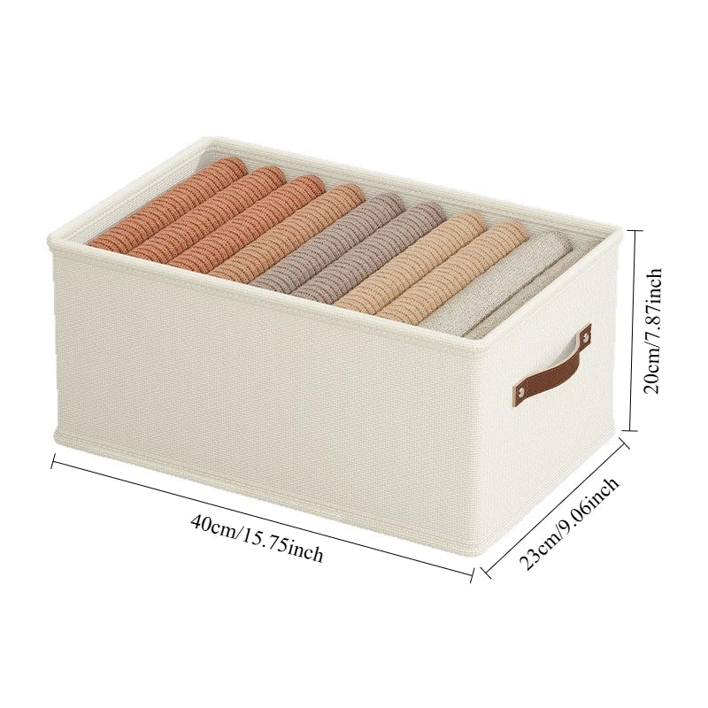 Oxford Foldable Storage Basket for Clothes, Toys & Sweaters