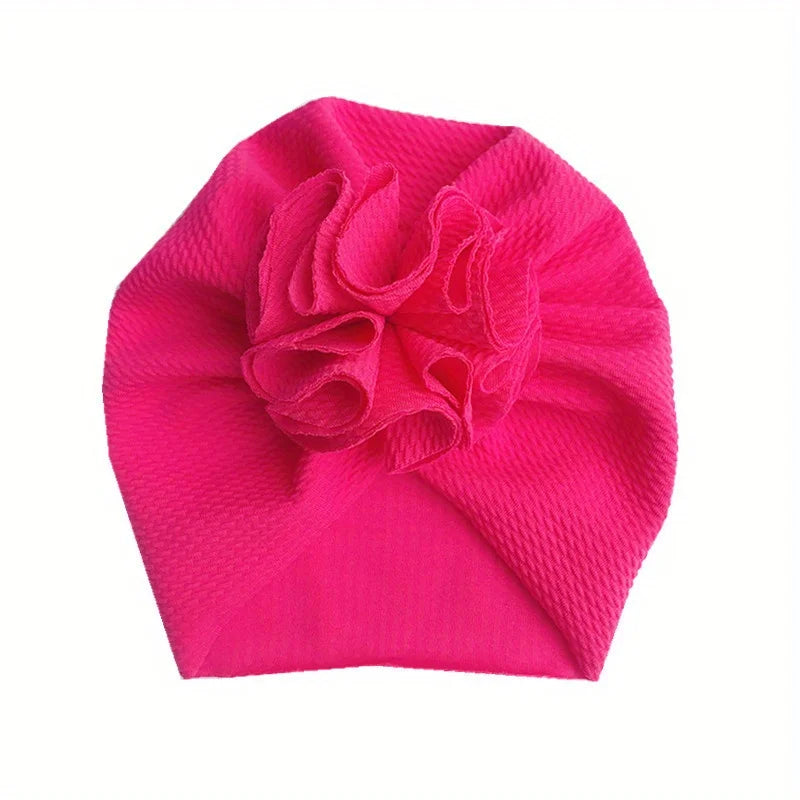 Baby Flower Turban Hats – Soft Head Wraps for Newborns 1–3Y