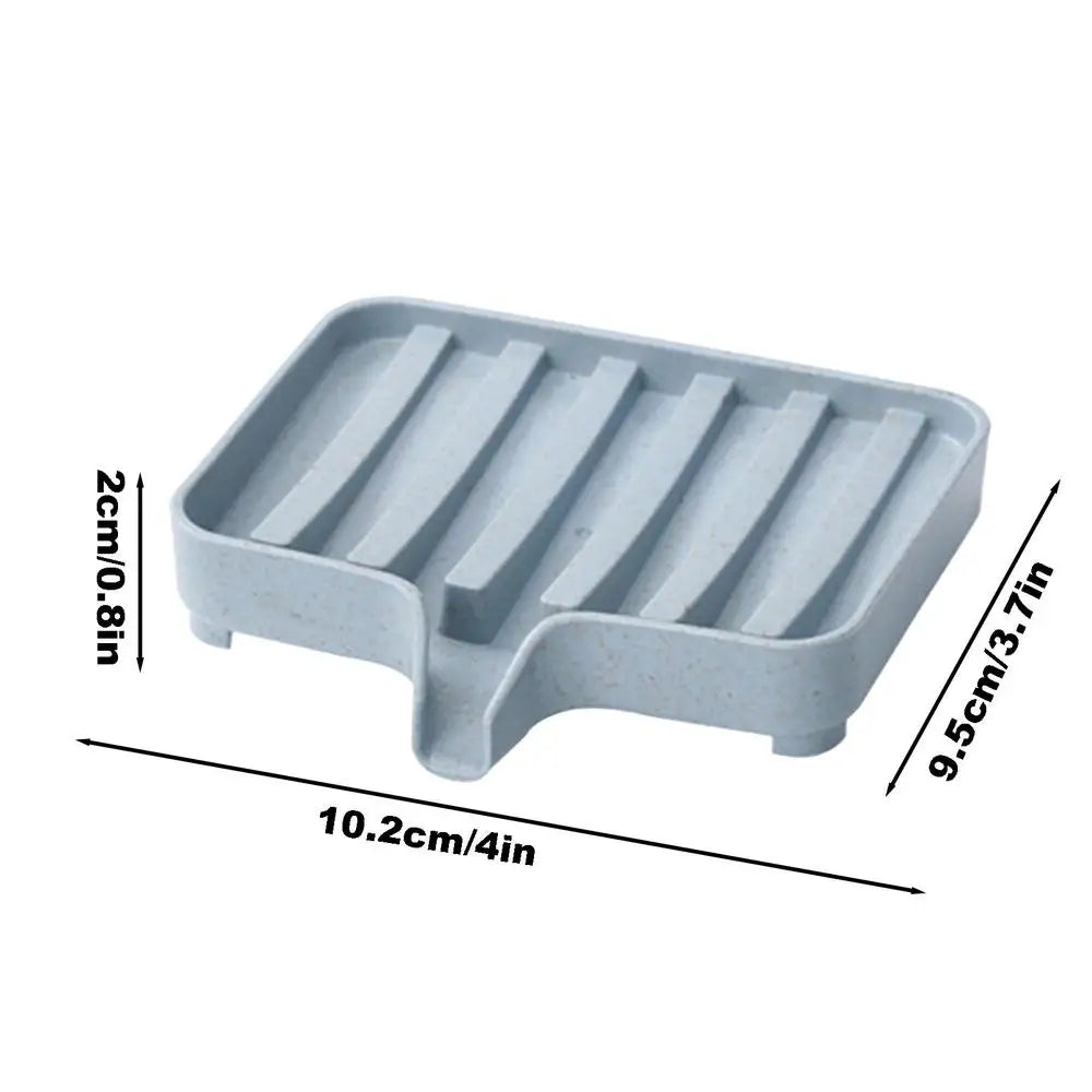 Eco-Friendly Soap Dish with Drain Tray | Bathroom Soap Holder