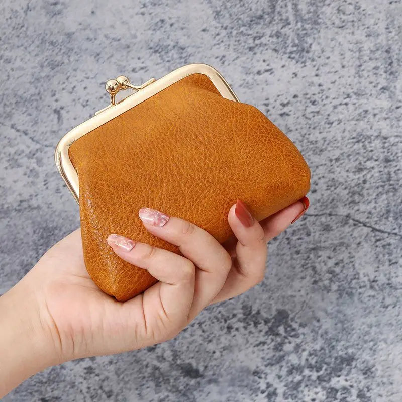 Women's Mini Leather Clutch Wallet – Coin Purse & Card Holder