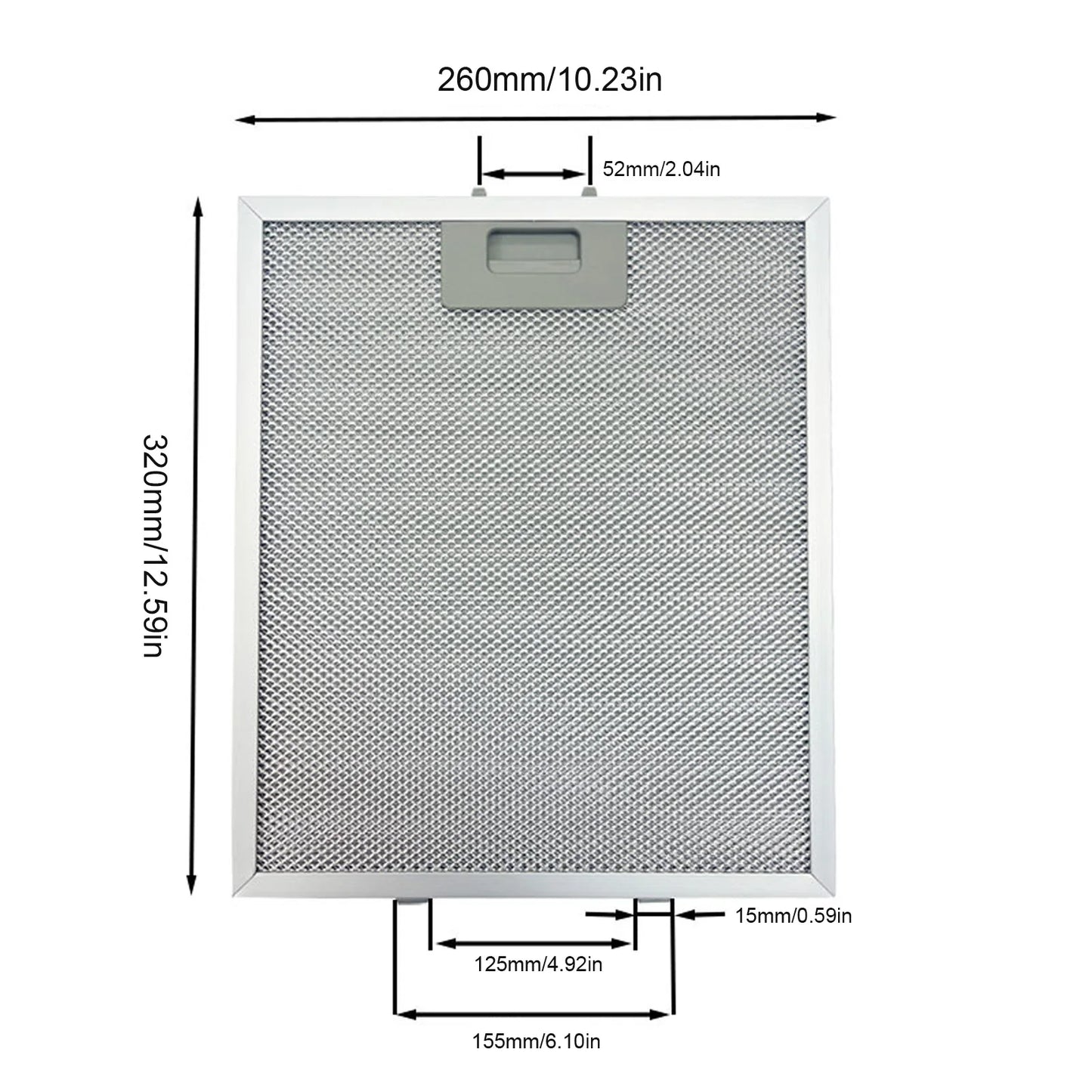2PCS Aluminum Cooker Hood Filters 320x260mm Metal Mesh Extractor Vent Filter Kitchens Hoods Oil Filter Range Hood Accessories Peaceful Pleasures Health and Wellness