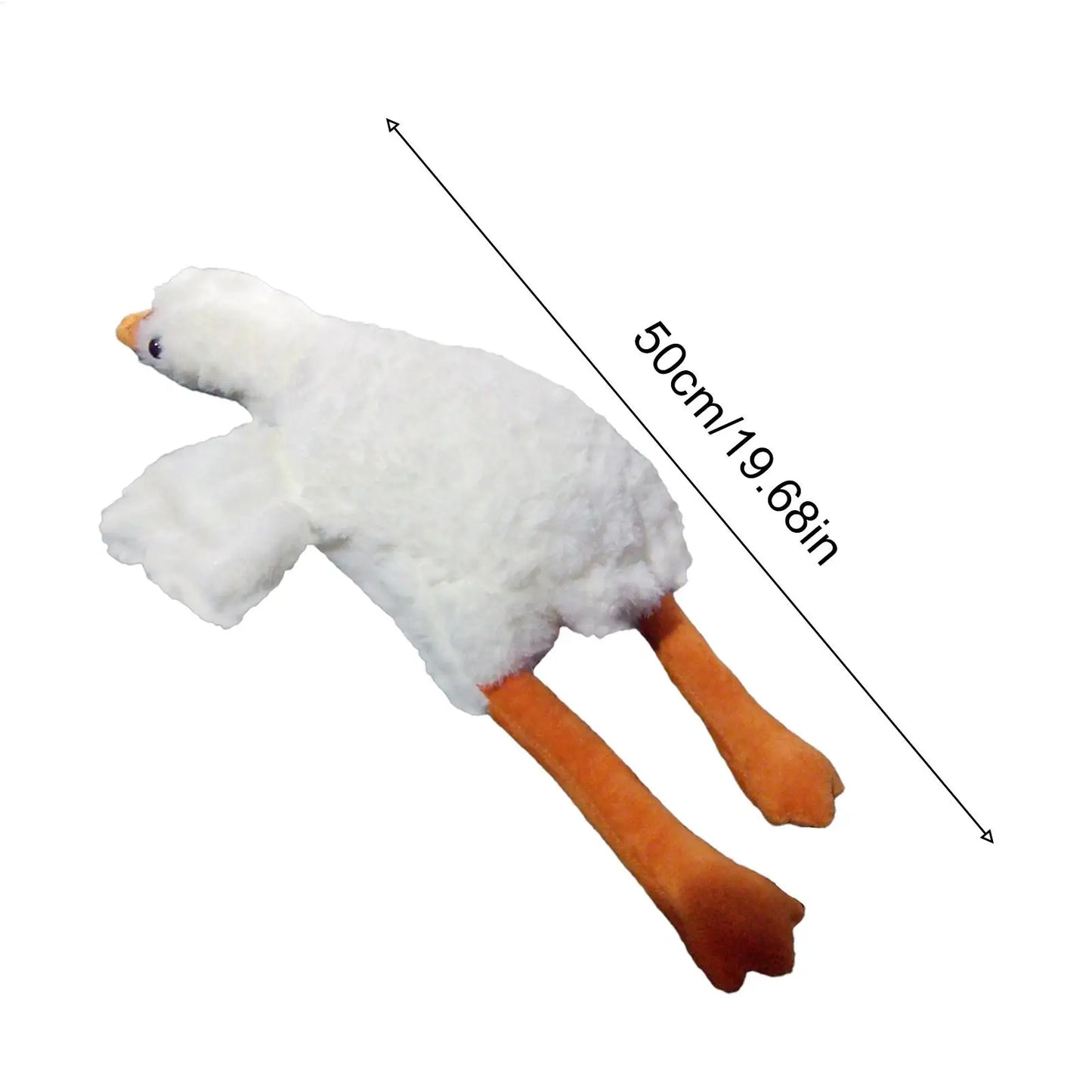 White Duck Plush Dog Chew Toy | Bite-Resistant Stuffed Pet Toy Plush Dog Toy Peaceful Pleasures Health and Wellness