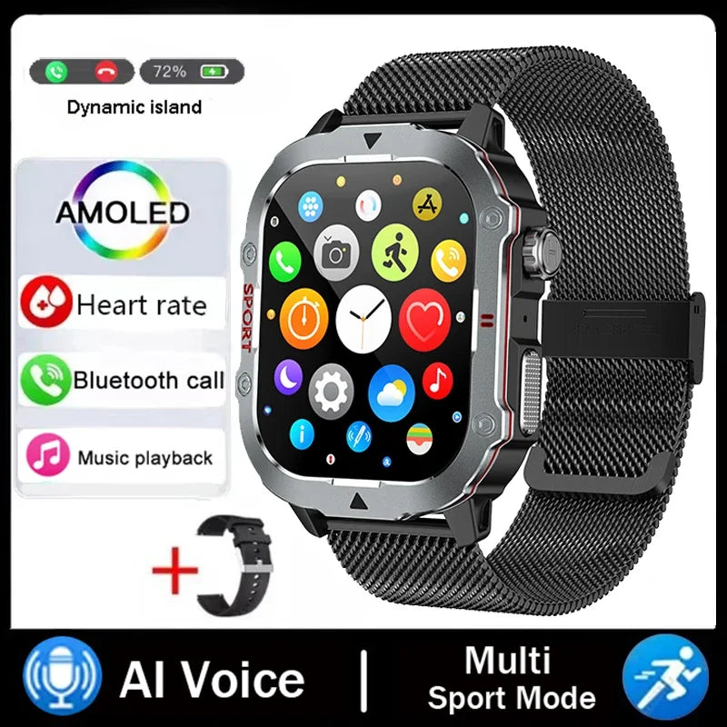 COTAUL Military Smartwatch Men | 2.19" BT Calling Fitness Tracker