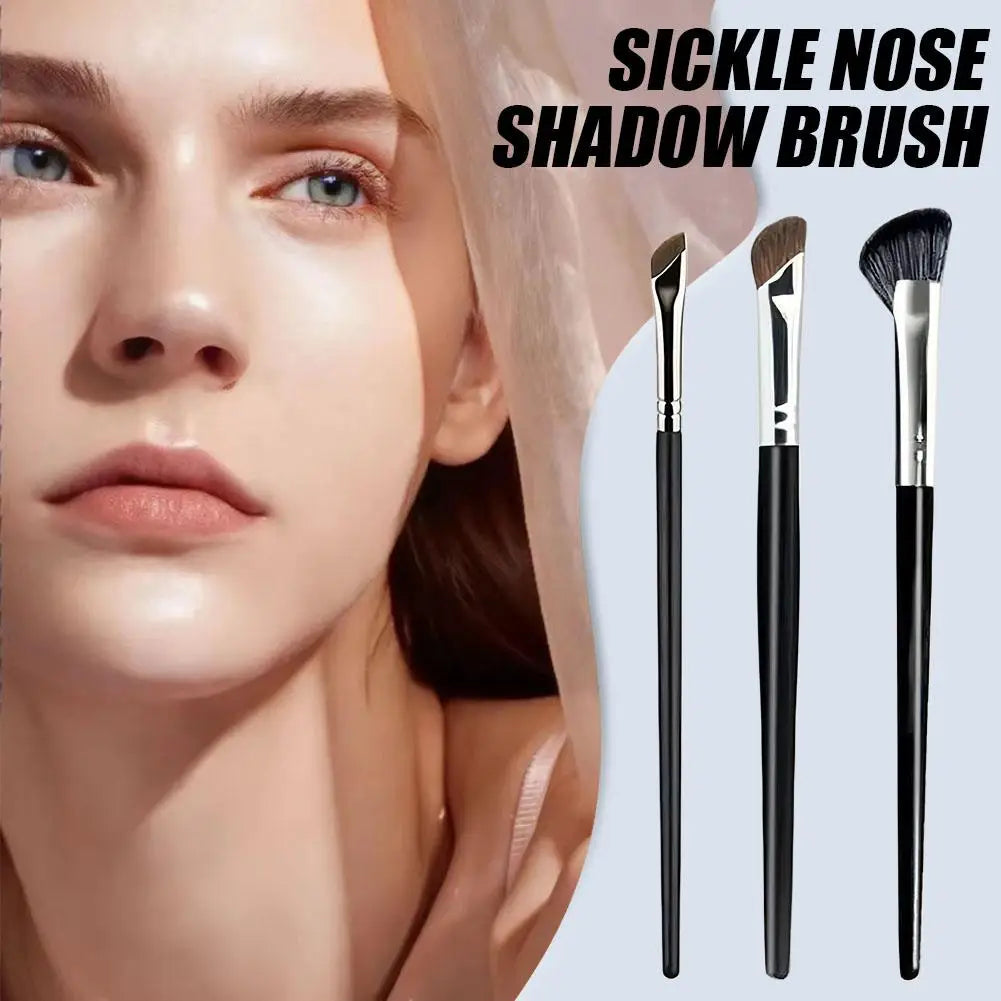3-Piece Nose Contour Brush Set – Shadow, Sculpting & Concealer