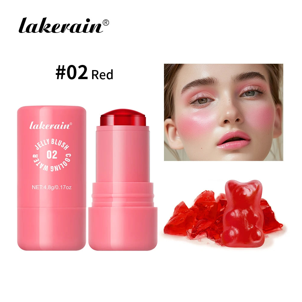 Milk Jelly Tint Stick Water Jelly Lip Gloss Sheer Cheek Stain Cooling Feel Natural Tint Multi Use Makeup Peaceful Pleasures Health and Wellness Red