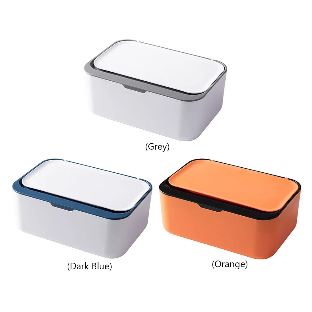 Wipes Dispenser with Lid | One-Handed Refillable Wipe Holder