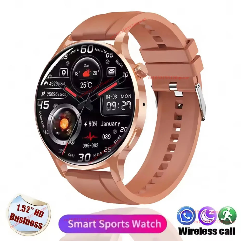 Watch 5 Pro New Men's Smartwatch High-Definition Screen Health Tracking Bluetooth Calls Voice Assistant Sports Smartwatches Hw12 Peaceful Pleasures Health and Wellness Gold