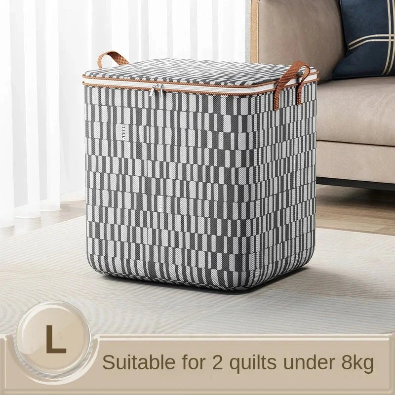 Large Capacity Foldable Storage Basket with Handle | Non-Woven