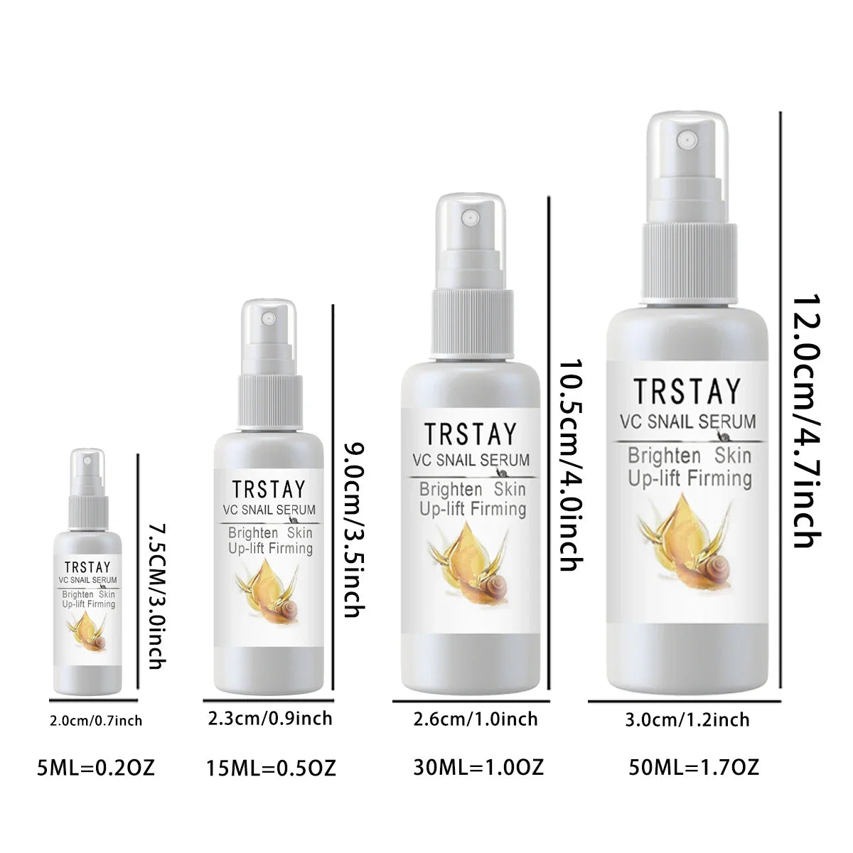 TRSTAY Snail Essence Spray – Brightening & Pore-Minimizing Serum