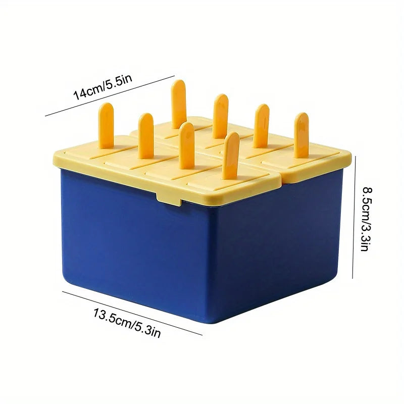 8-Cavity DIY Popsicle Mold | Reusable Easy Release Ice Pop Maker