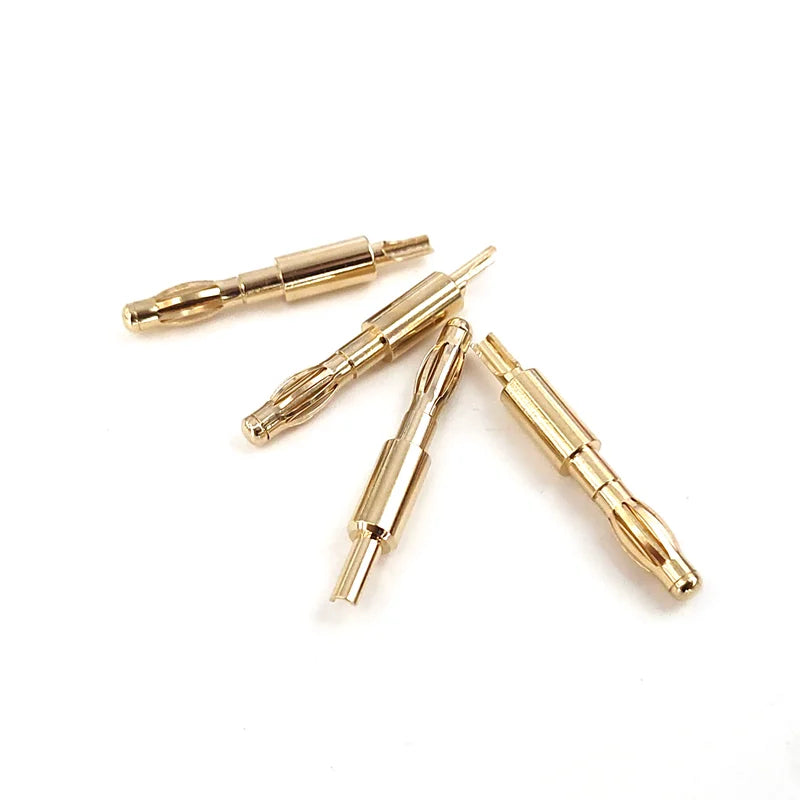 4pcs 4mm Plugs Gold Plated Musical Speaker Cable Wire Pin Banana Plug Connectors Peaceful Pleasures Health and Wellness