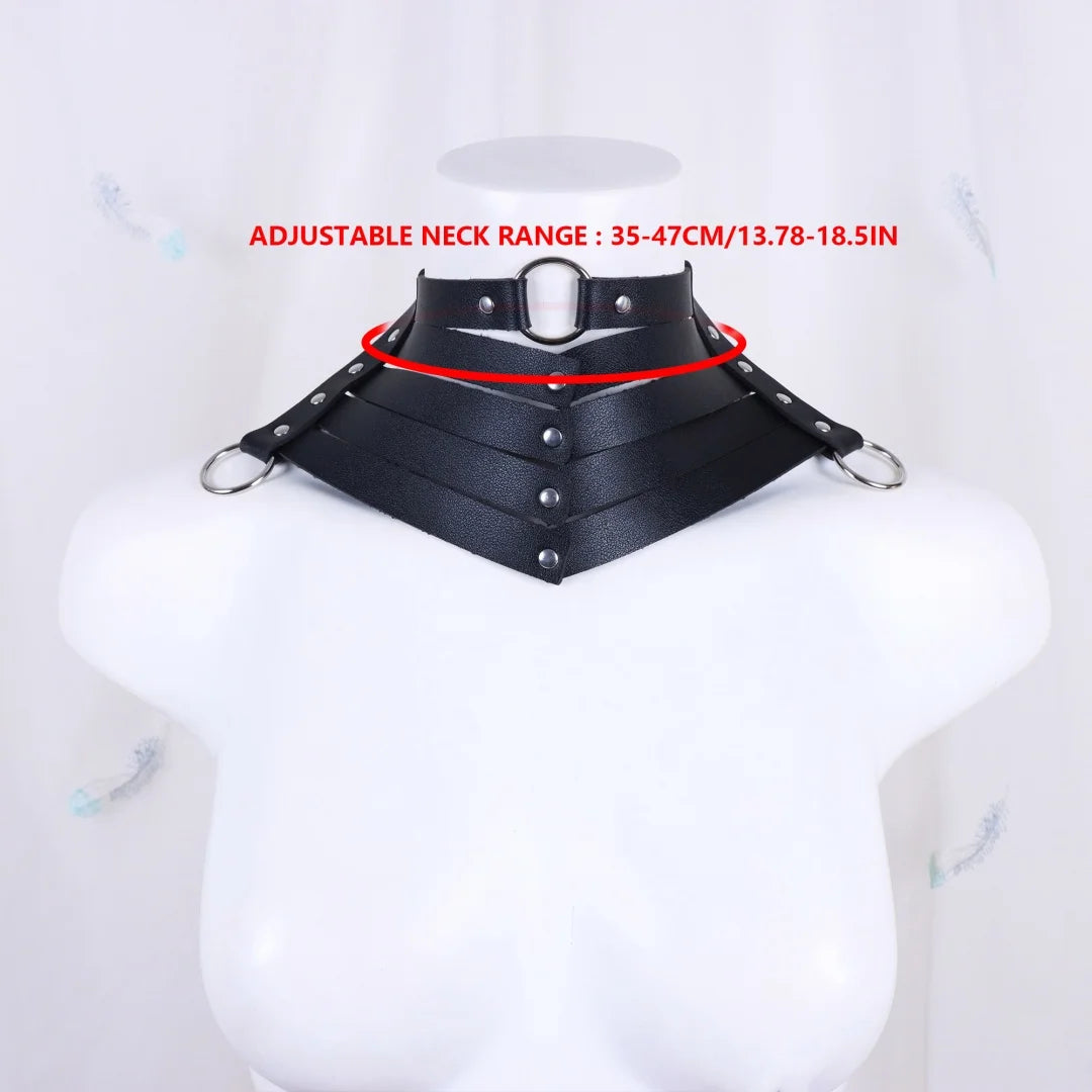 Black Sexy Trendy Rock Gothic Collar Necklaces Jewelry Leather Belt