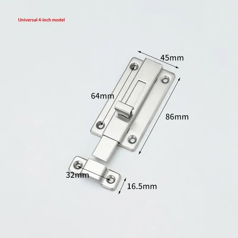 New Self-Elastic Latch Security Bolt Latch Anti-theft Spring Latches Stainless Steel Cabinet Hinges Furniture Supplies Hardware Peaceful Pleasures Health and Wellness A3