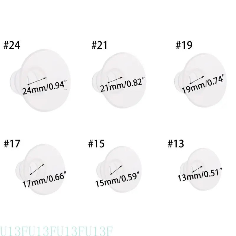 Silicone Breast Pump Flange Inserts | 6 Sizes | BPA-Free