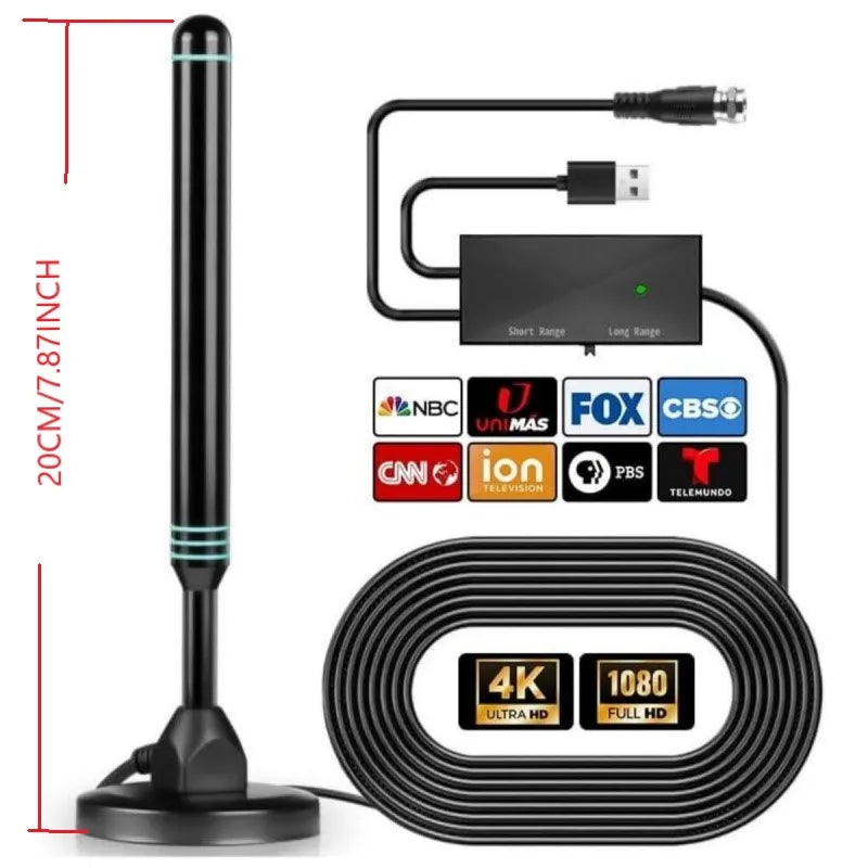 DVB-T2 Digital TV Antenna Indoor Outdoor – Suction Cup HDTV