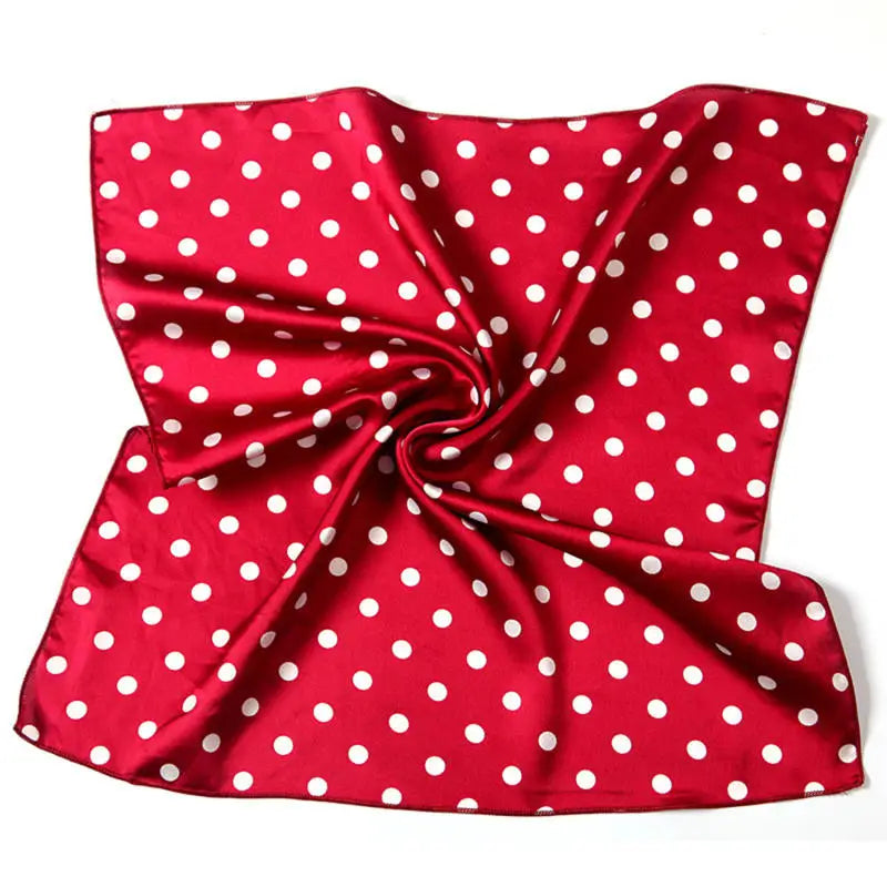 Leopard Print Polka Dot Square Scarf Small Scarf for Bag Decoration Collar Headband Spring Summer Fashion Accessories Peaceful Pleasures Health and Wellness red 2pcs