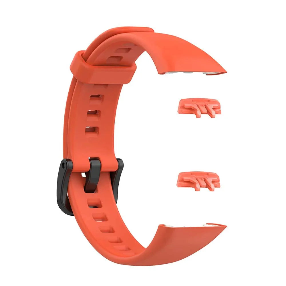 Silicone Replacement Band for Honor Band 6 – Soft & Durable Peaceful Pleasures Health and Wellness Orange
