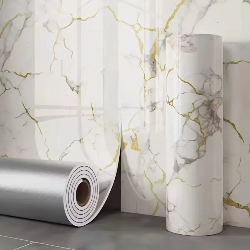 3D Marble Self-Adhesive Foam Wall Panels | Waterproof Stone Look