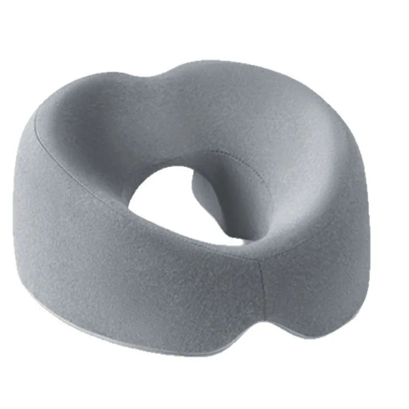 Memory Foam Face down Pillow Ergonomic Prone Resting Comfort Headrest for Home Massage Beauty Salon Peaceful Pleasures Health and Wellness A-gray