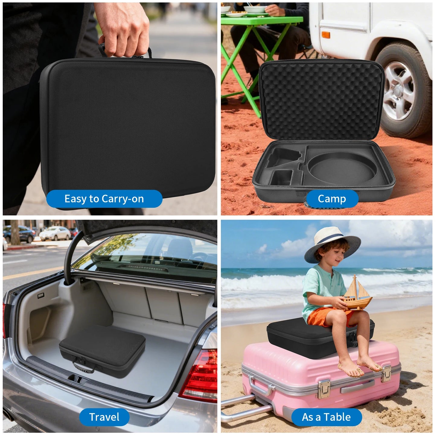 Weatherproof Hard Case for Starlink Mini Portable Starlink Mini Travel Carrying Bag with Foam Shockproof Storage Box Peaceful Pleasures Health and Wellness