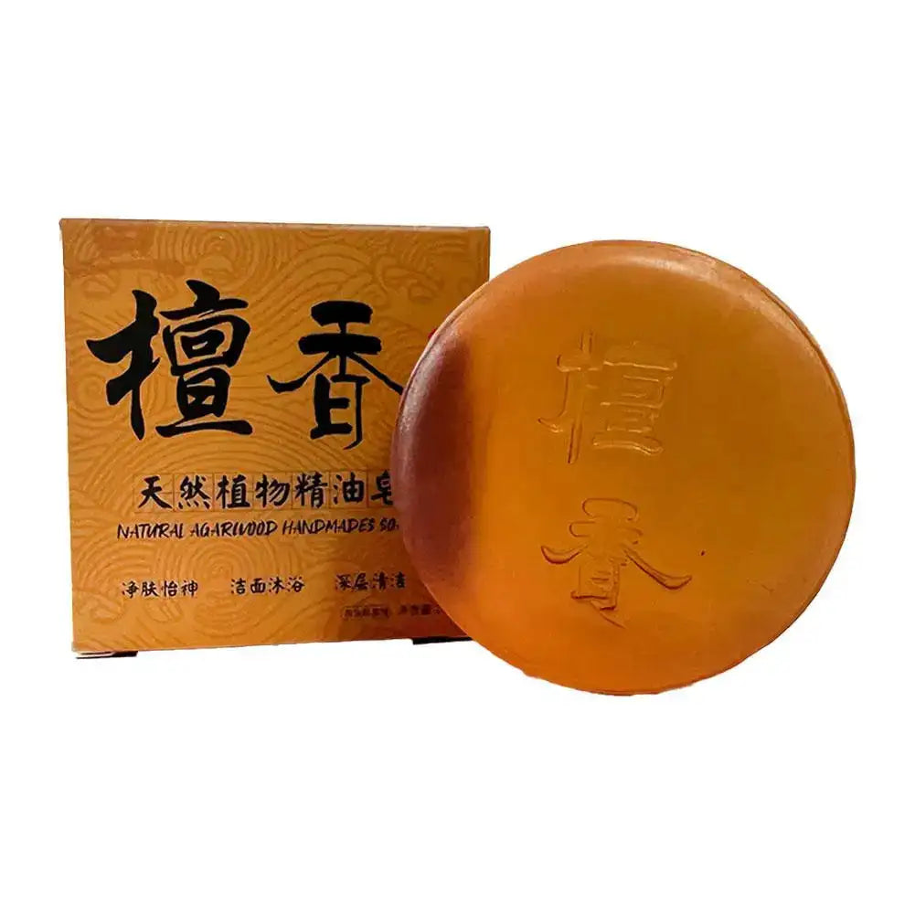 Agarwood & Sandalwood Essential Oil Soap – 100g Bar Peaceful Pleasures Health and Wellness sandalwood