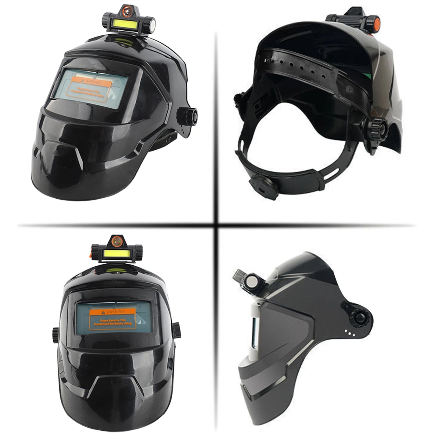 Automatic Dimming Welding Facemask Large View True Color Auto Darkening Welding Facemask 130℃ High Temperature Resistant Peaceful Pleasures Health and Wellness