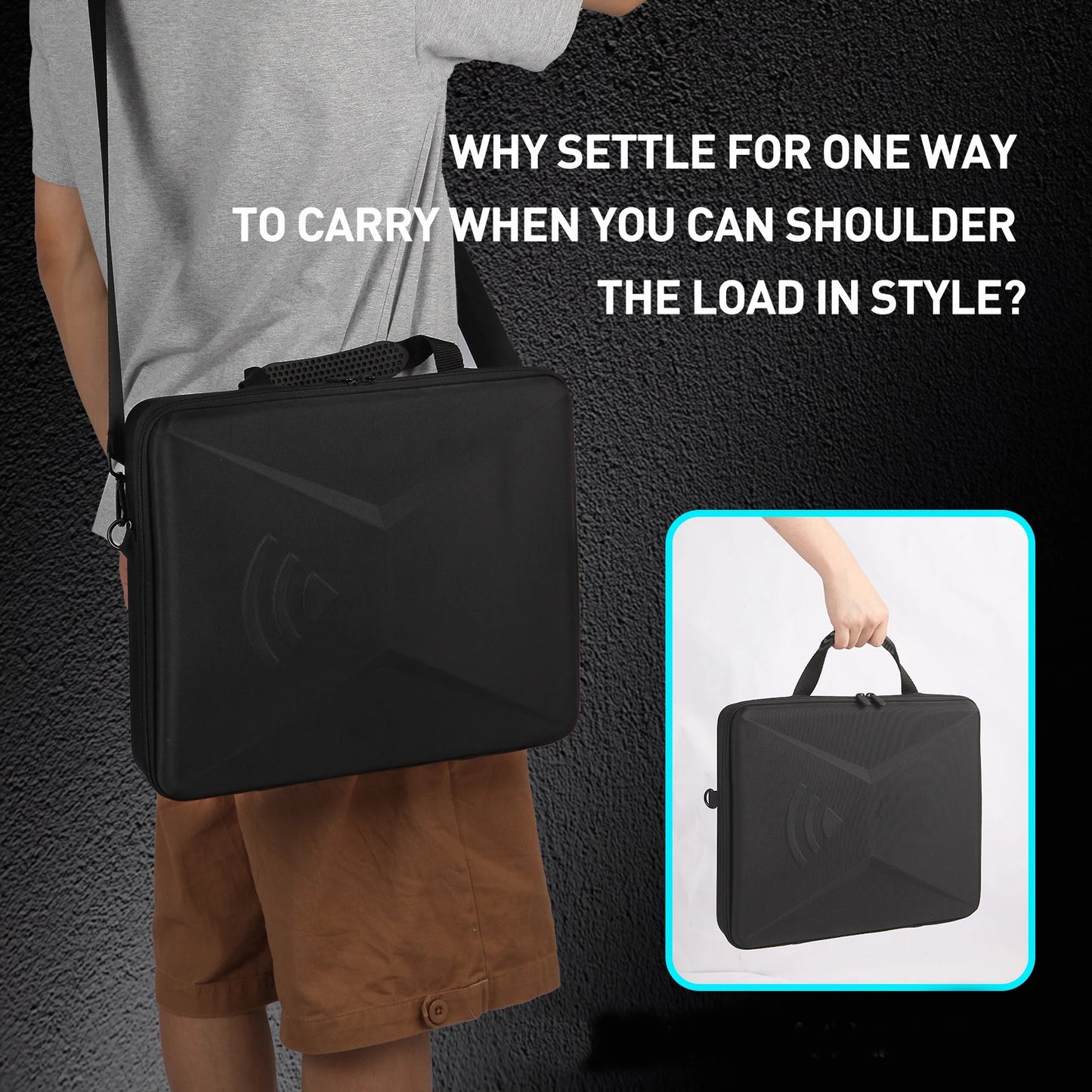 Travel Bag For Starlink Mini Perfectly Protection For Kickstand Pipe Adapter Cables Power Supply-Hard Shell Storage Case Peaceful Pleasures Health and Wellness