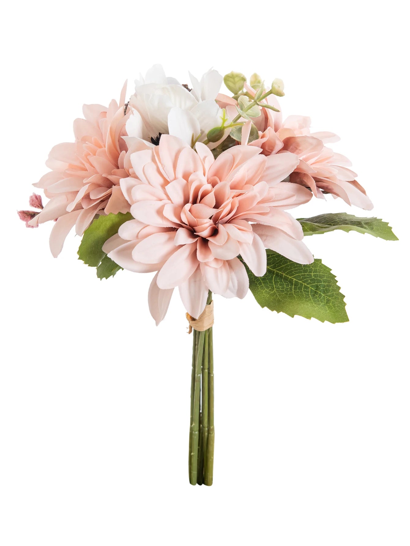Artificial Silk Dahlia Camellia Bouquet | Wedding & Home Decor