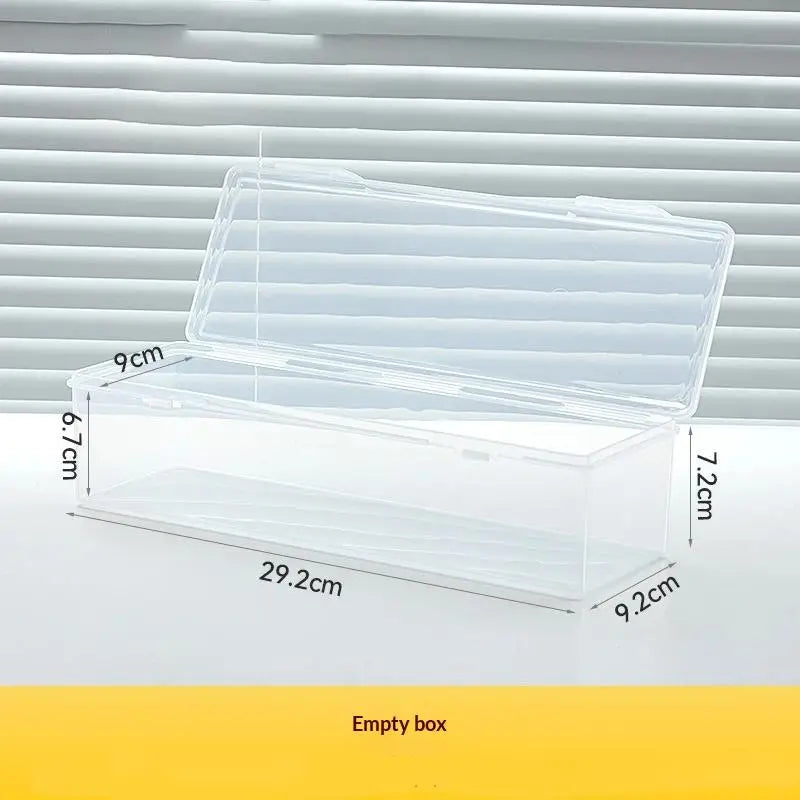 Clear Trading Card Storage Box with Compartments | Large
