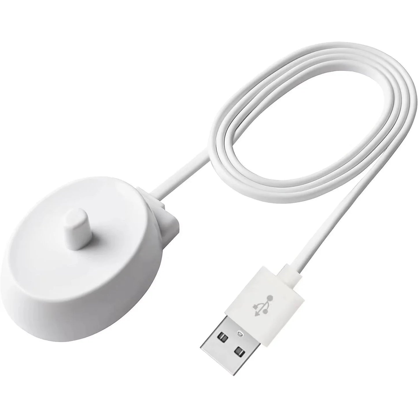 HOMEFISH 1pc Electric Toothbrush Replacement Charger For More Safety Compatible with Most Oral B Toothbrush Peaceful Pleasures Health and Wellness USB 1 PCS M