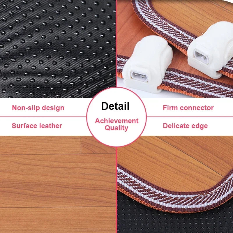 220V Winter Heating Foot Mat Office home Electric Heating Pad Warm Feet HeaterThermarpet Leather Household Floor Electric Heater Peaceful Pleasures Health and Wellness