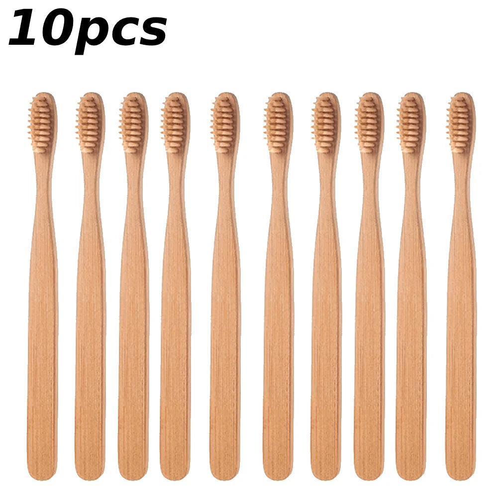 Eco-Friendly Bamboo Toothbrush | Soft Bristles Adult 1-50 Pack
