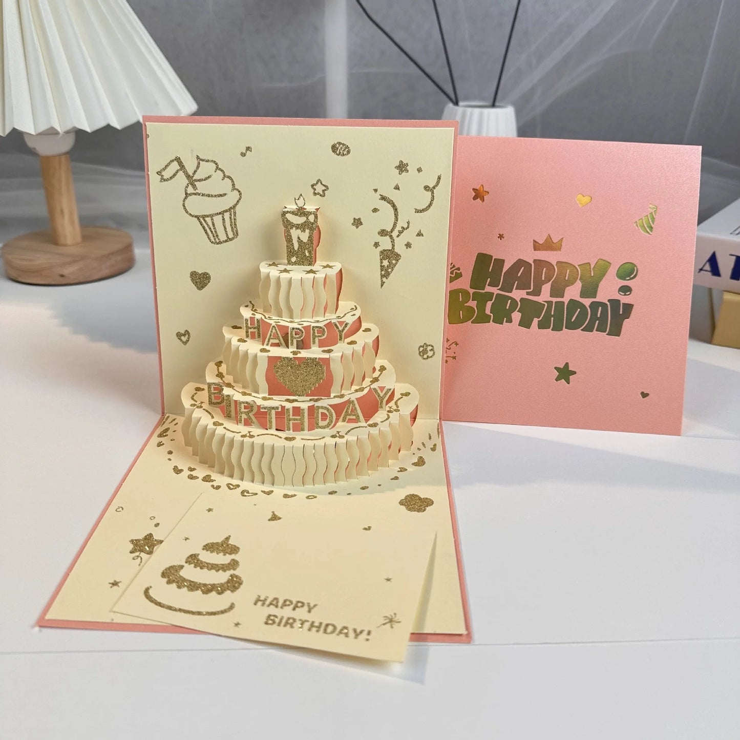 3D Pop-Up Handmade Greeting Cards with Envelopes | All Occasions