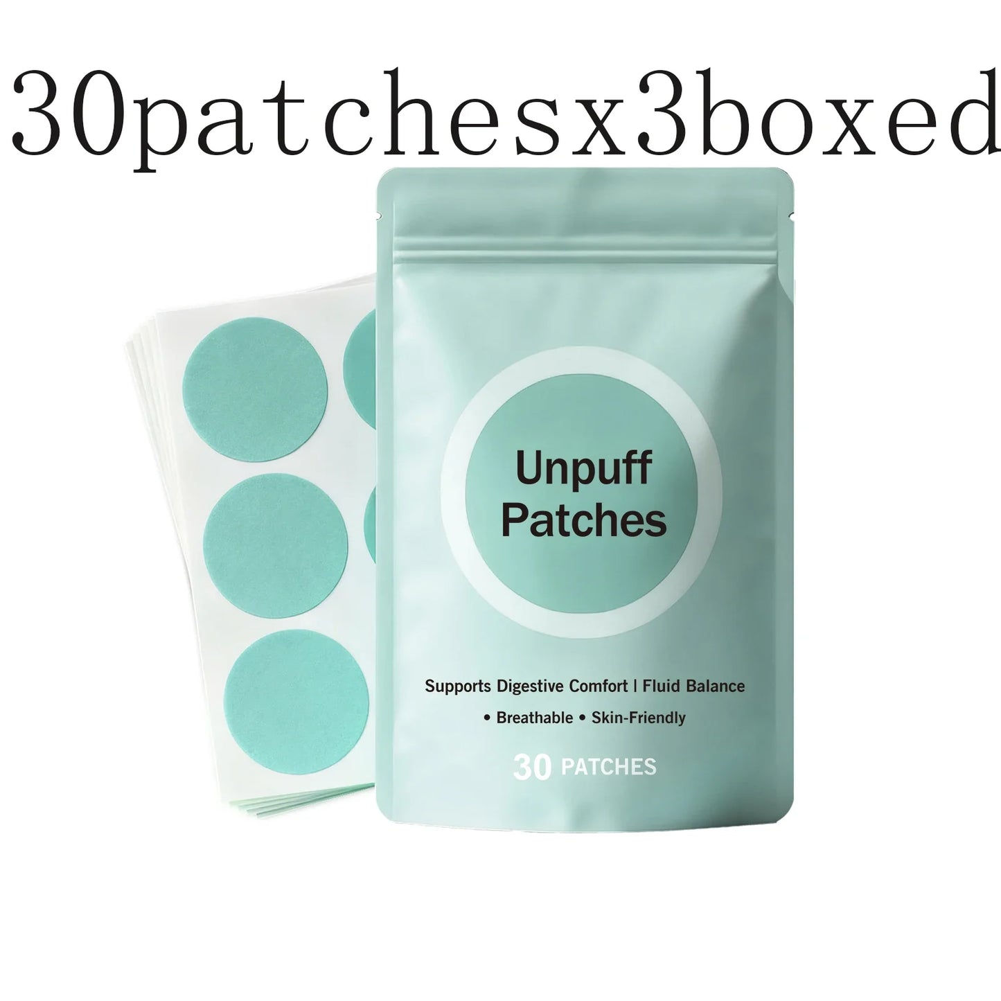 Body Contour Slimming Patches – 30 Moisturizing Skin-Fit Pads