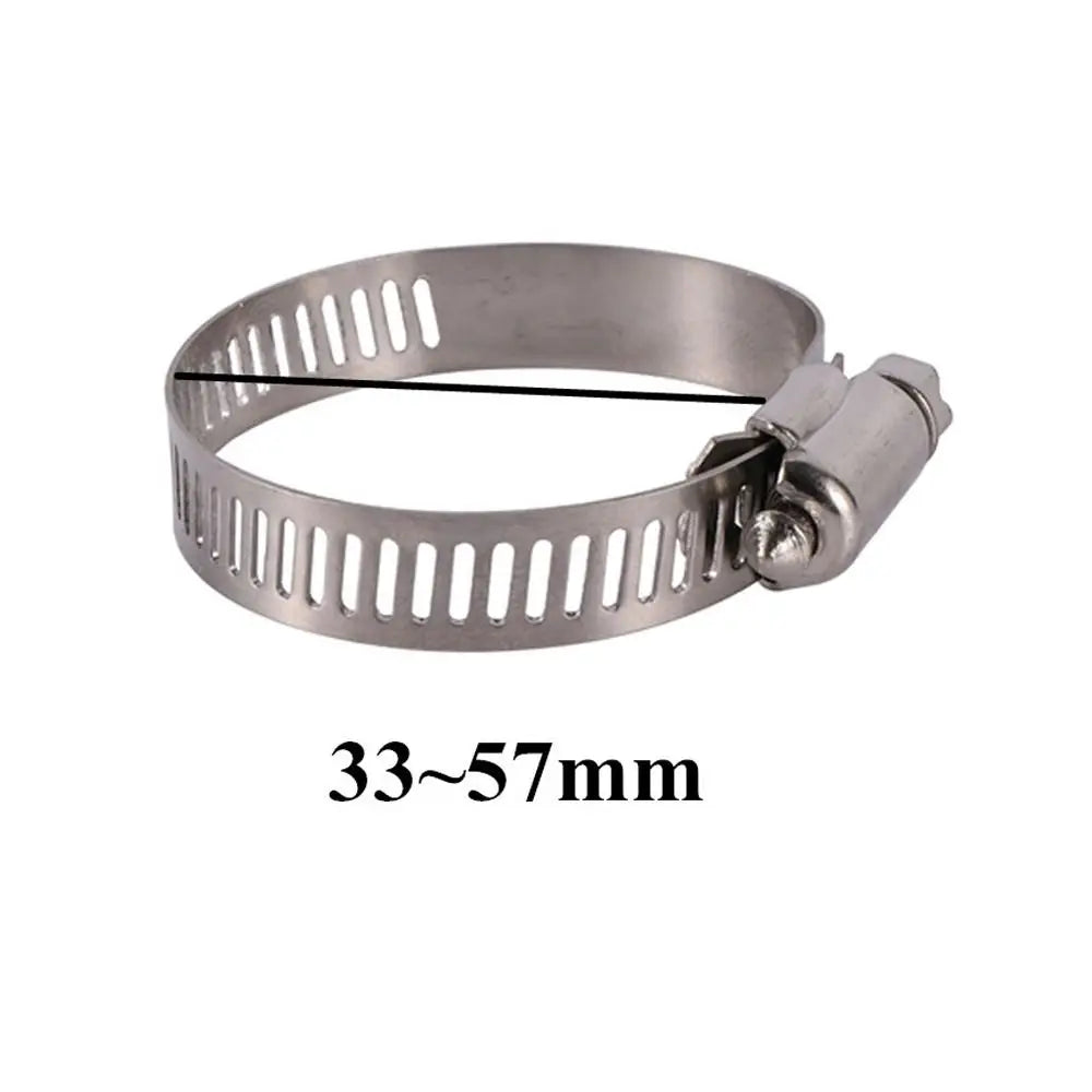 New Aluminum Tube Connector With Hose Clamp Watering Trees Hose Connector Agriculture Connector Joint Peaceful Pleasures Health and Wellness C-2Pcs
