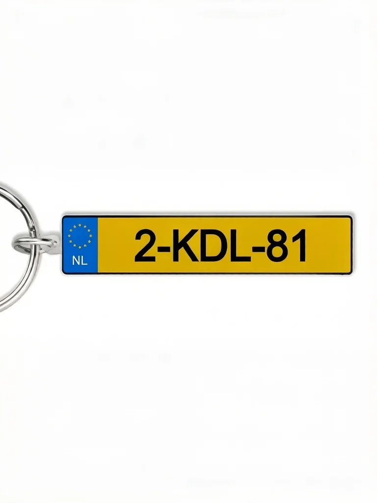 Custom License Plate Keychain | Personalized Name & Number