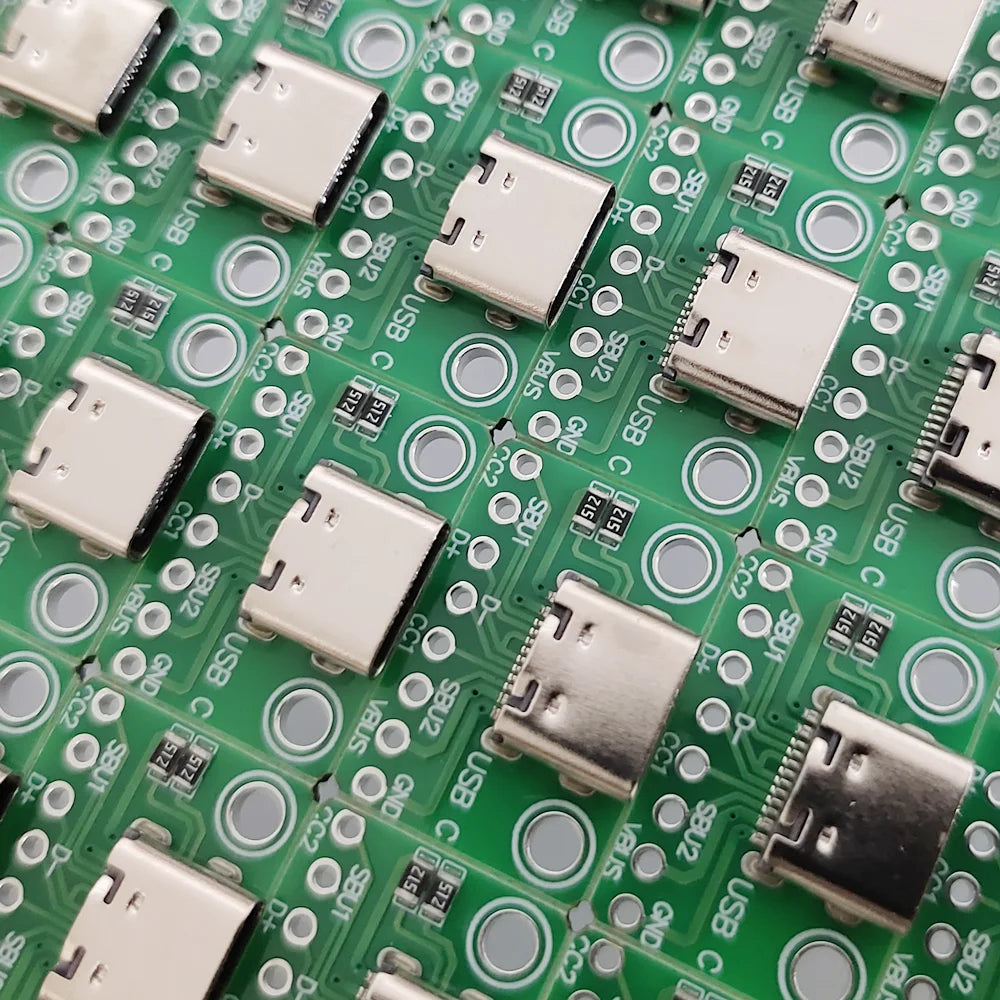 2/5/10pcs TYPE-C USB Adapter Board Dual Resistor 512 5.1K Ohm TypeC 16Pin to 8Pin Board for Electronics Peaceful Pleasures Health and Wellness