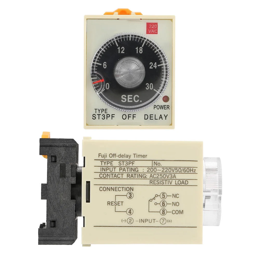 Delay Timer Relay Time Relay Mutiple Use High Precision for Remote Control Communication for Automatic Control Mechatronics Peaceful Pleasures Health and Wellness