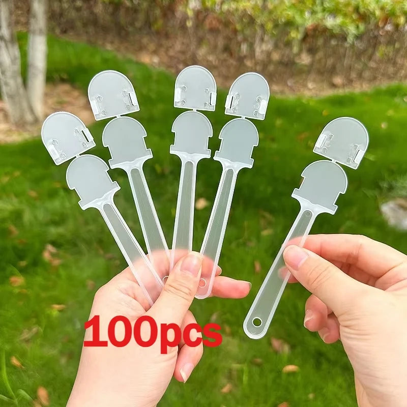 Transparent Handle Hand Fan DIY Christmas Craft Supplies Child