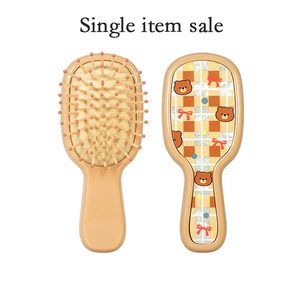 Cute Cartoon Hair Detangling Brush – Cushion Comb for Women
